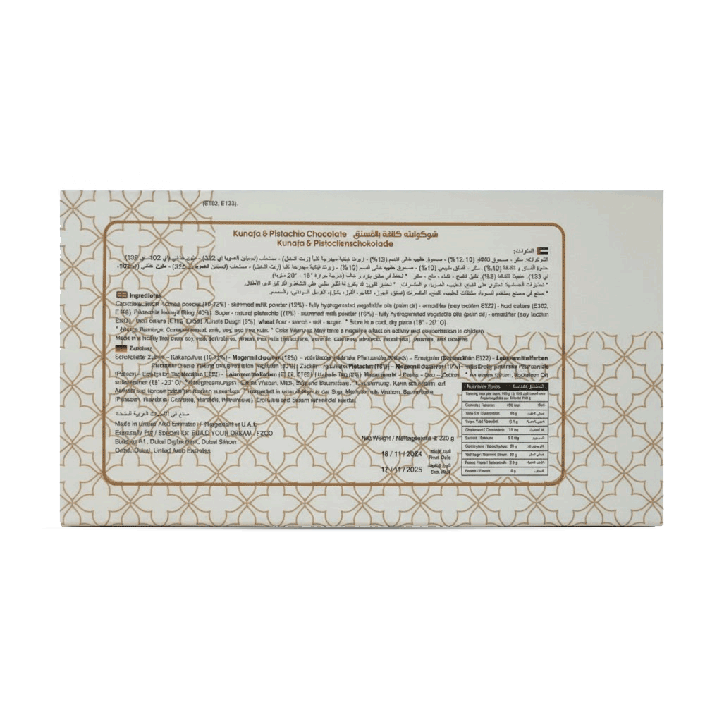 Original Dubai Kunafa & Pistachio Chocolate